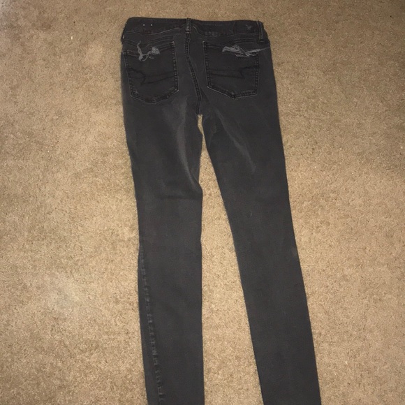 Black Distressed Jeans - Picture 4 of 4